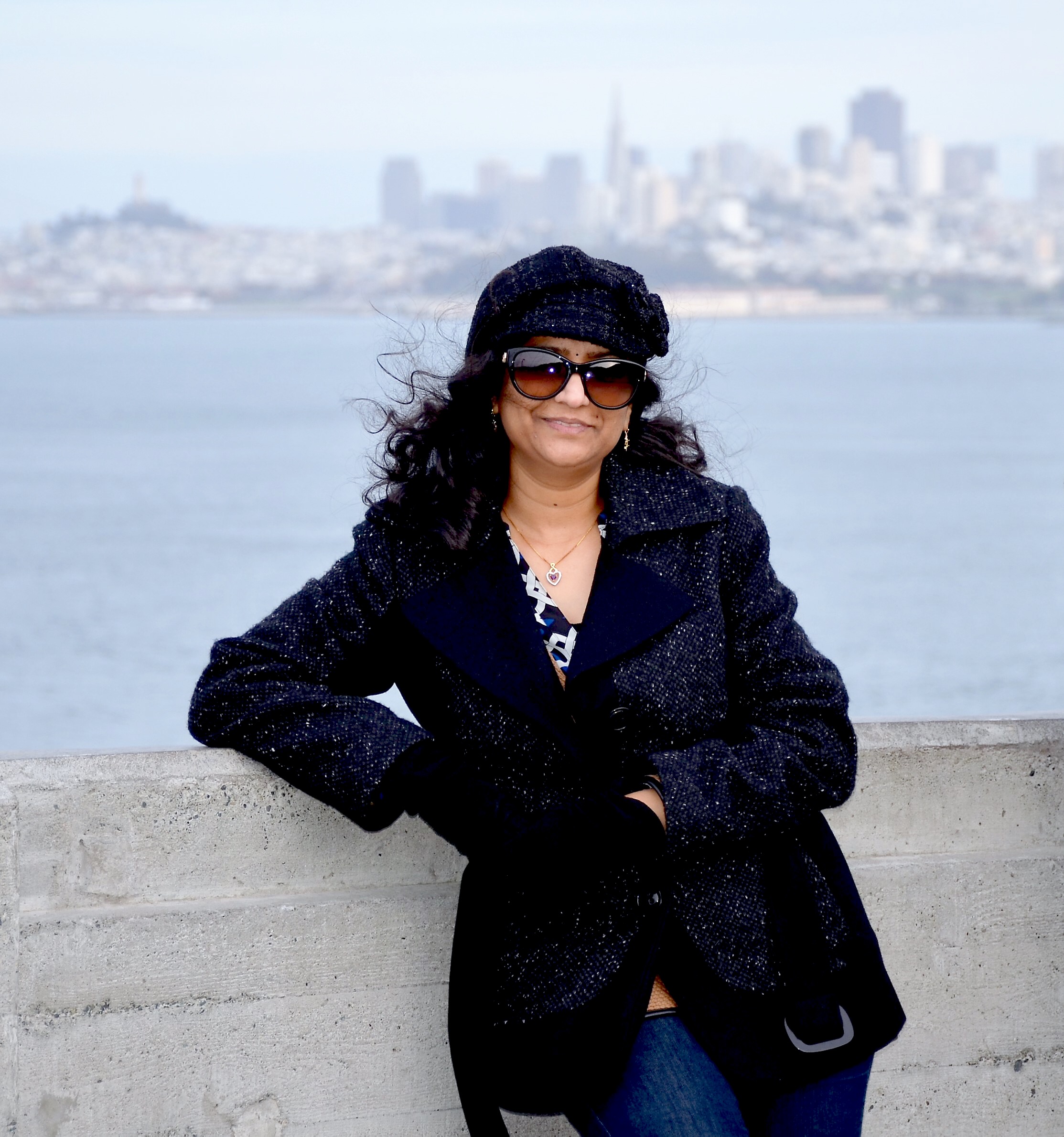 Deepa poses in San Francisco