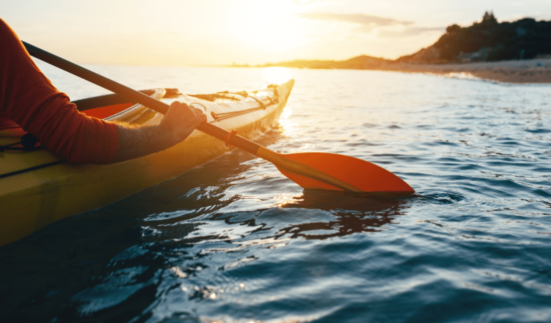 Canoeing on the River